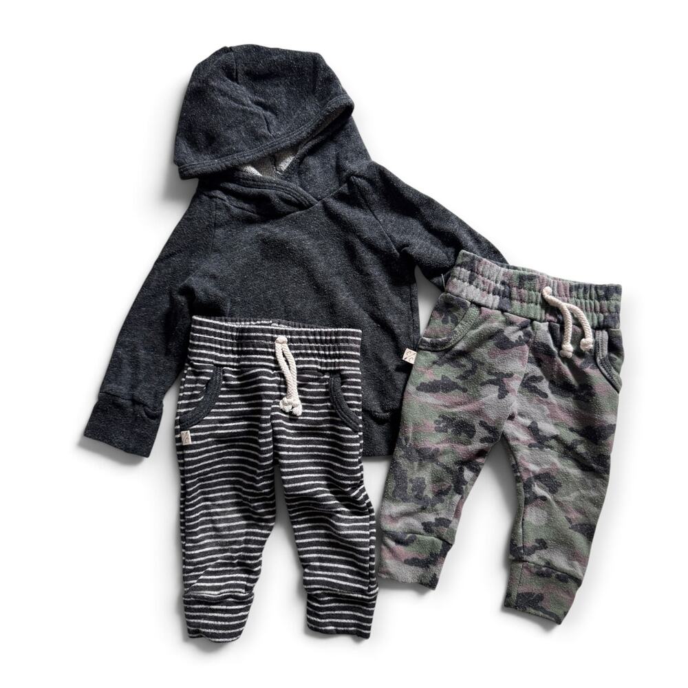 Childhoods gray hoodie & two pairs of joggers